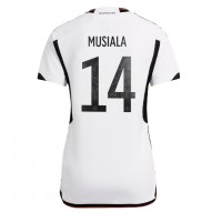 Germany Jamal Musiala #14 Replica Home Shirt Ladies World Cup 2022 Short Sleeve